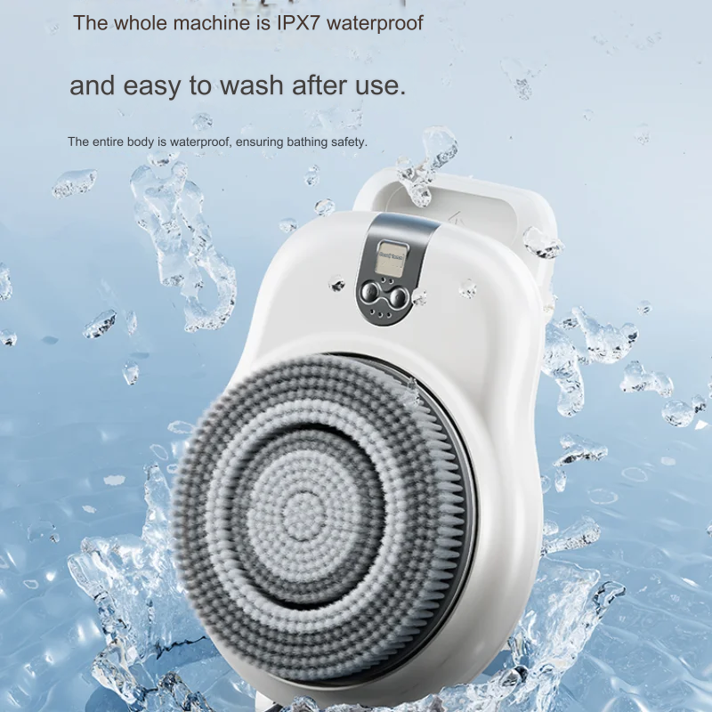 Shower Back Rubbing Wall-Mounted Smart Scrubbing Machine