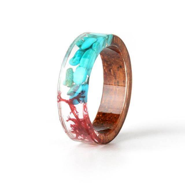 Handmade Colorful Wood Love Ring