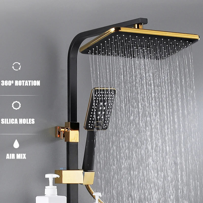 Hydro Lux LED Digital Rainfall Shower Set