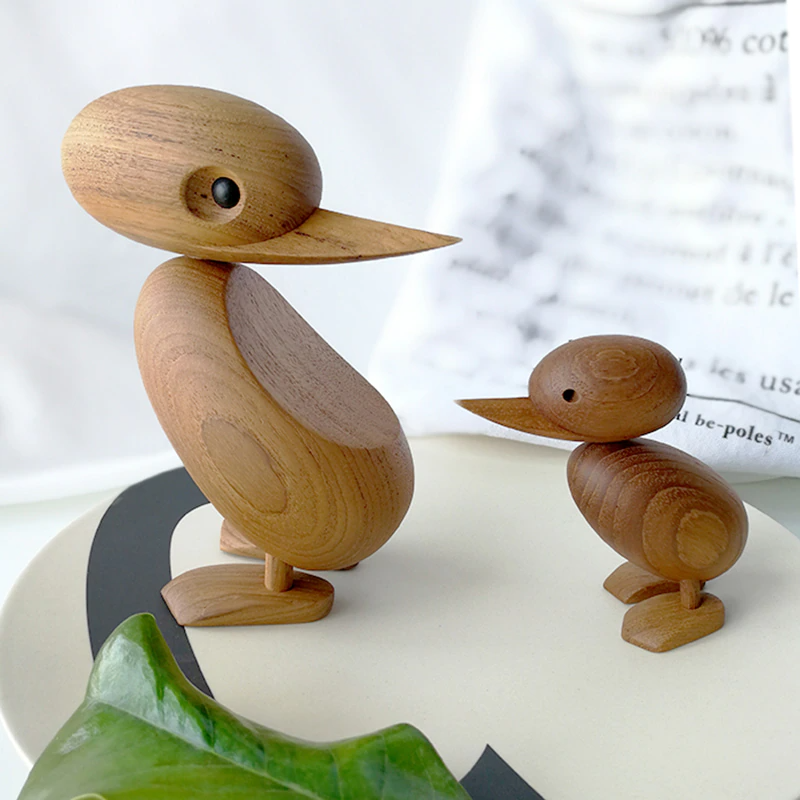 Wooden Classic Danish Puppet Duck Home Decor