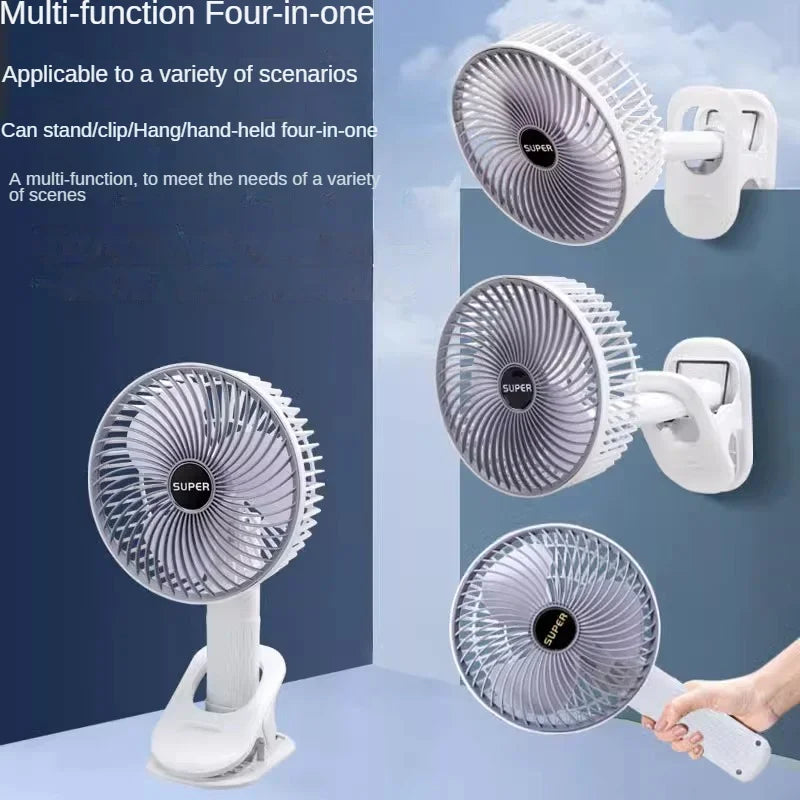 Clip-on Portable Compact USB Rechargeable Cooling Fan