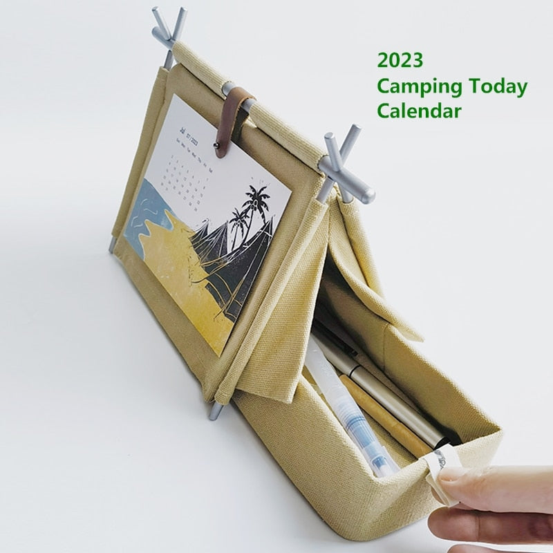 Camping Dreams Tent Desk Calendar