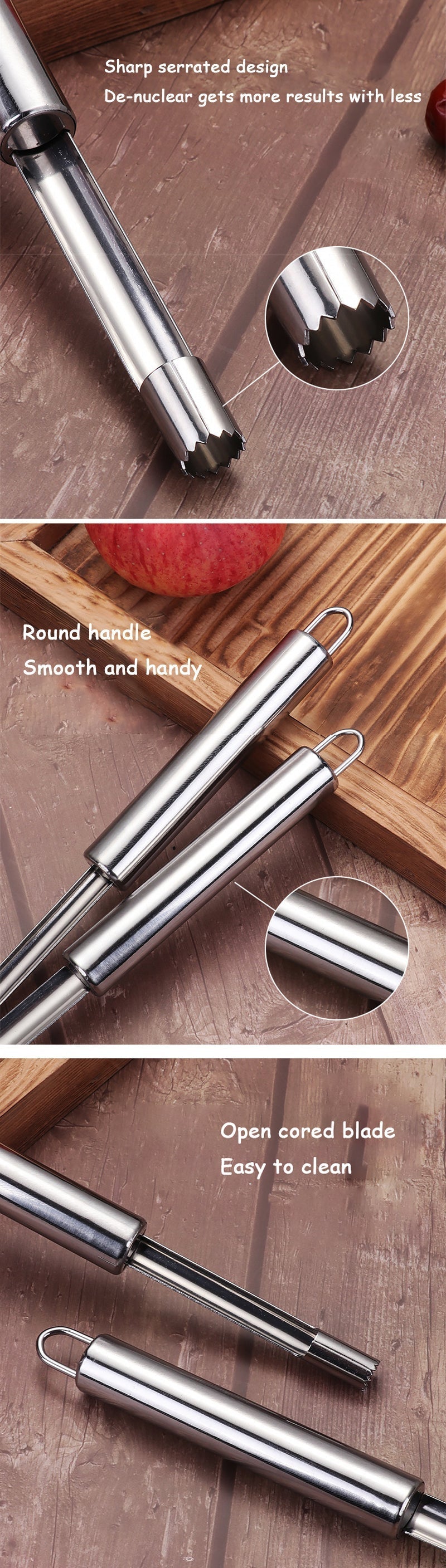 Stainless Steel Fruit Core Remover Tool