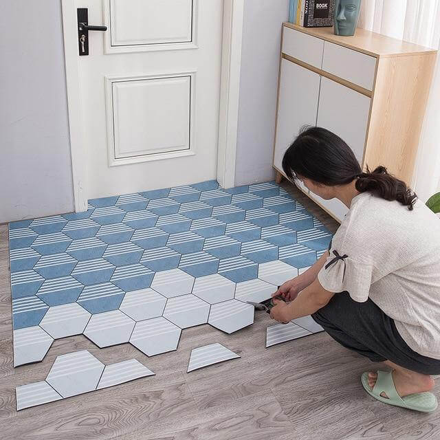 Non-Slip Dust Proof Nordic Style Hexagon Door Mat