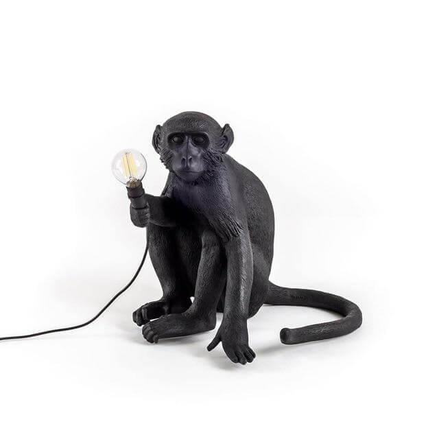 Modern Black Pendant Monkey Lamp