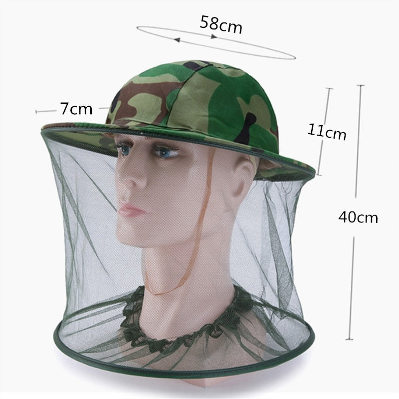 Bug Shield Sun Cover Camping Hat