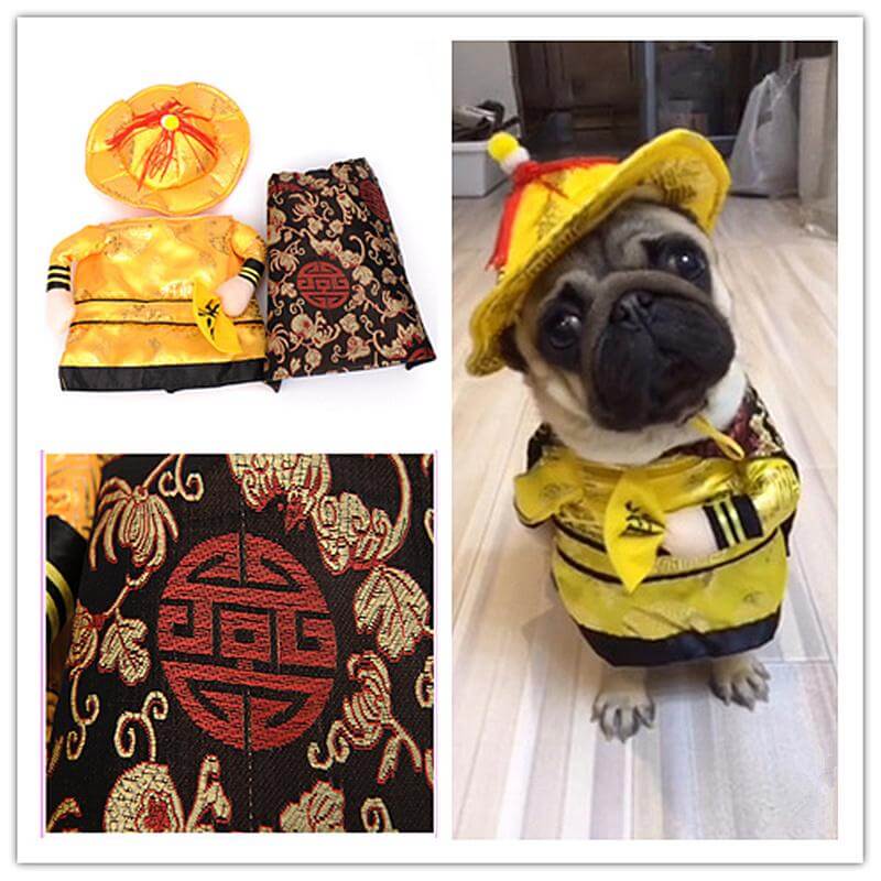 Golden King Empire Cosplay Pet Costumes