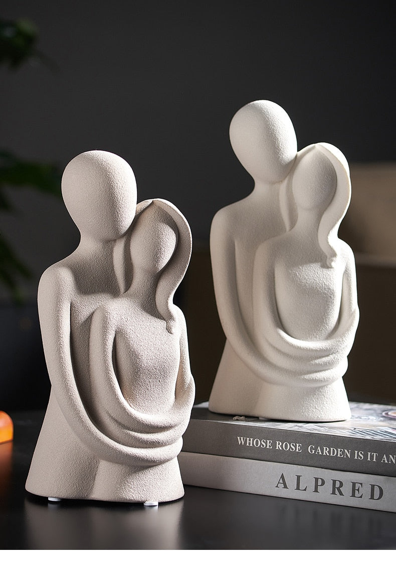 Nordic Abstract Thinker Resin Statue Sculpture