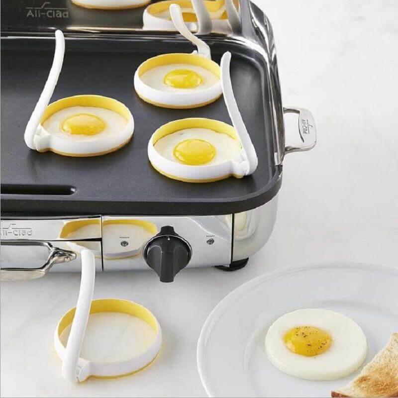 2pcs/set Circle Shaped Fried Egg Mold Pancake Rings