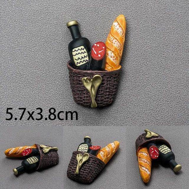 3D Creative Food Magnets