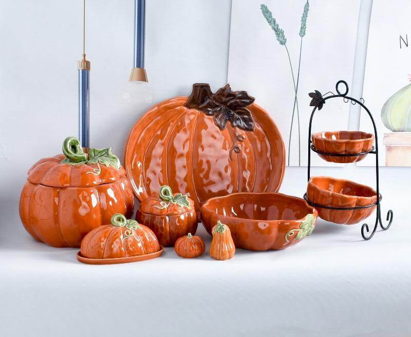 Pumpkin Ceramic Kitchen Mug Bowl