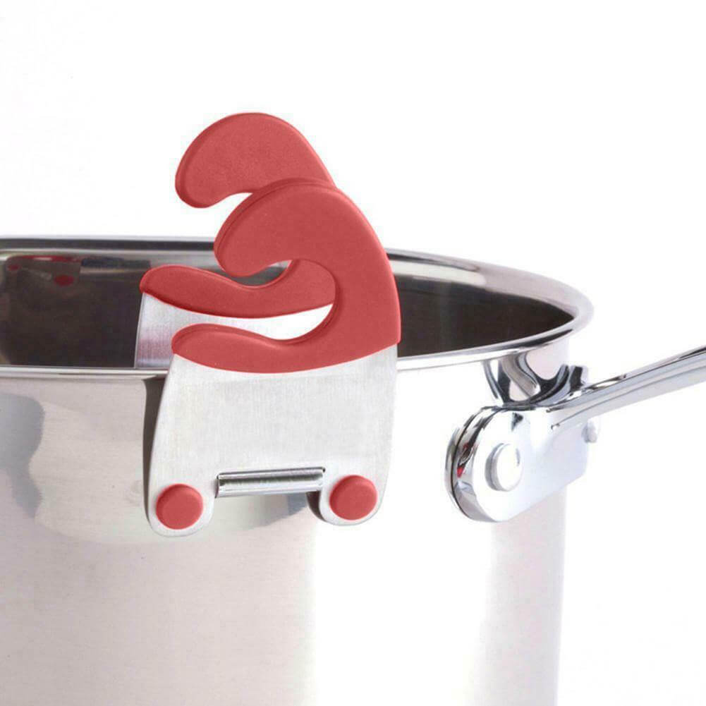 Stainless Steel Pot Side Clip Spoon Holder