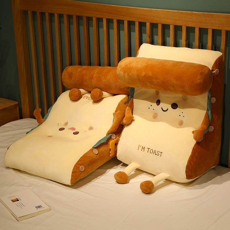 I AM TOAST Cute Bedside Comfy Washable Pillow