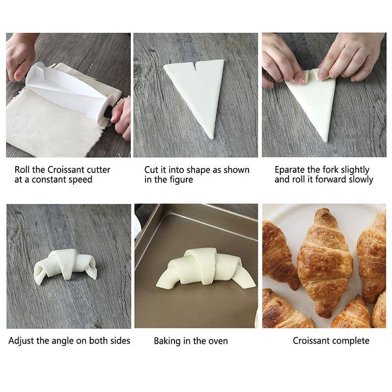 Stainless Steel Croissant Bread Rolling Cutter