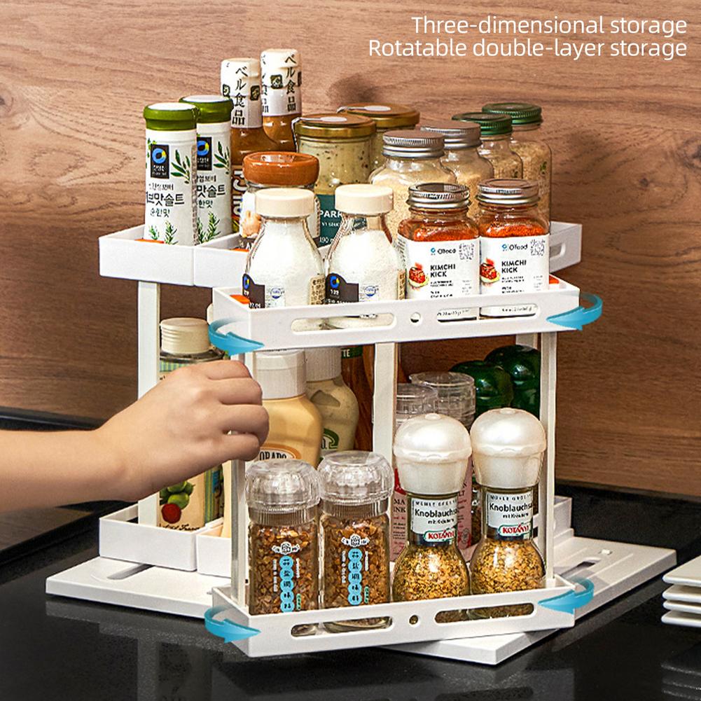 Easy Sliding Kitchen Seasoning Storage Rack