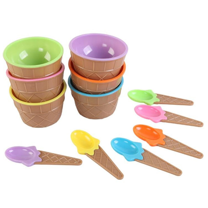 Candy Melting Ice Cream Bowl Set