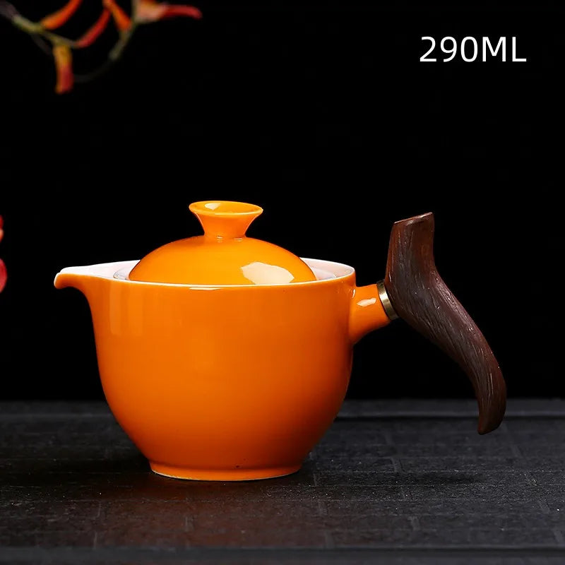 Traditional Harmony Ceramic Rotating Teapot