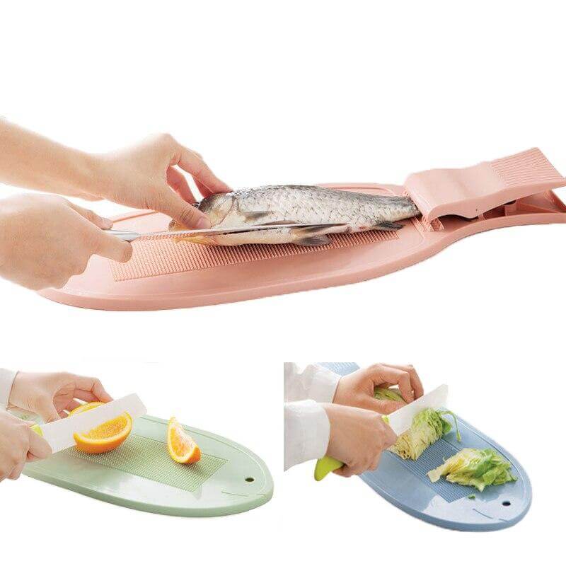 Creative Fish Cutting Board with Clip