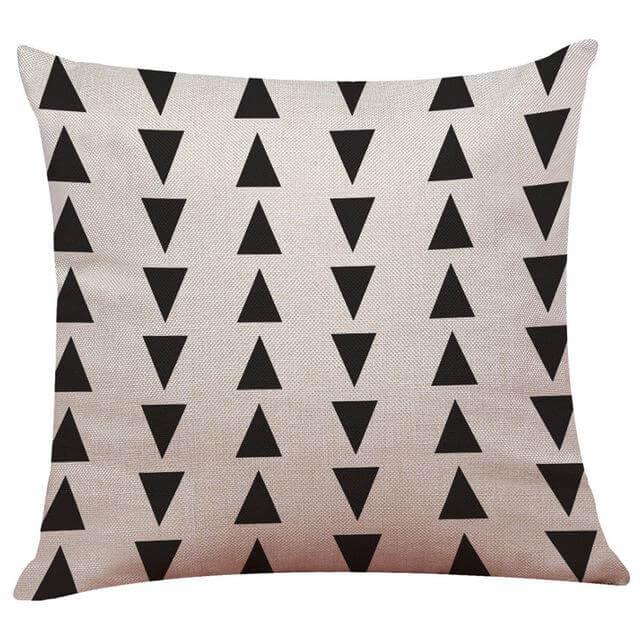 Geometrical Lovely Black and White Home Pillow Cases