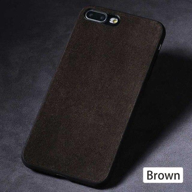 Luxury Suede Leather Iphone Cases