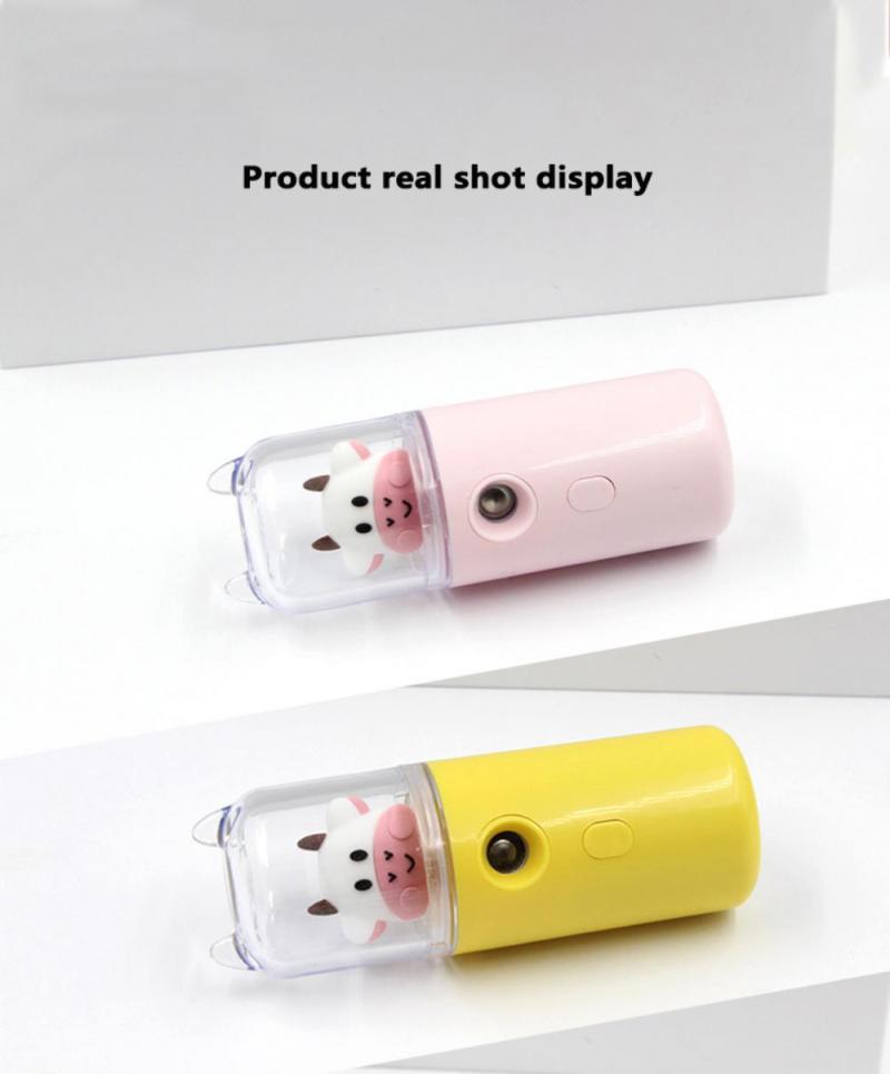 USB Cartoon Animal Rechargeable Mini Face Steamer