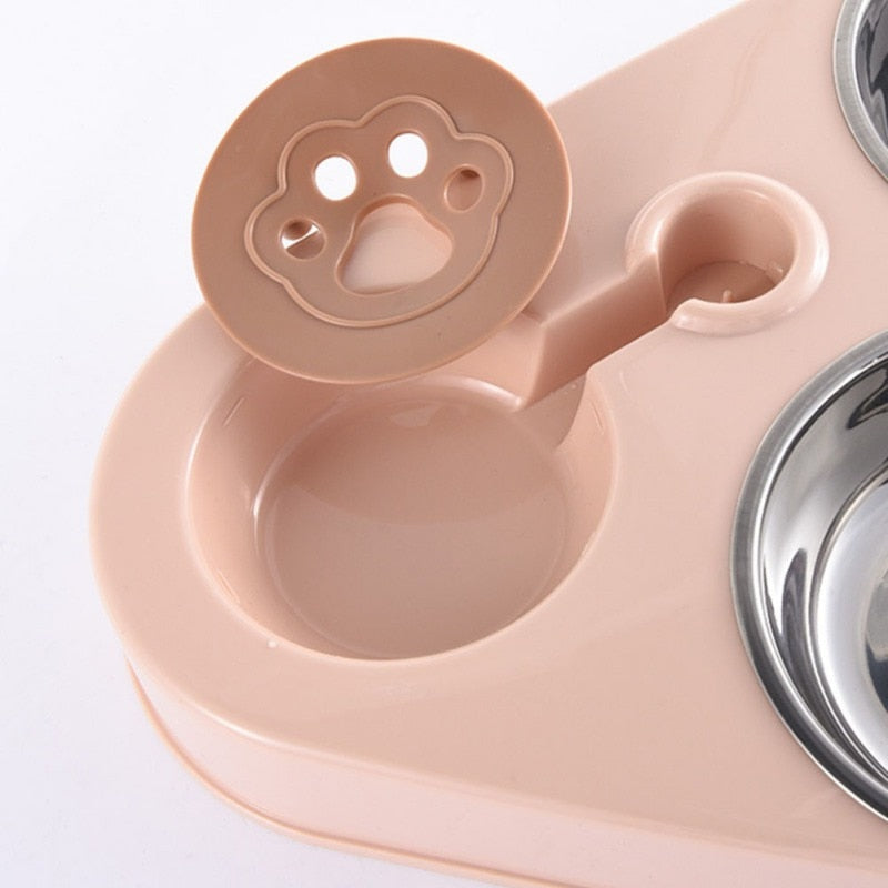 3in1 Stainless Steel Pet Food Bowl