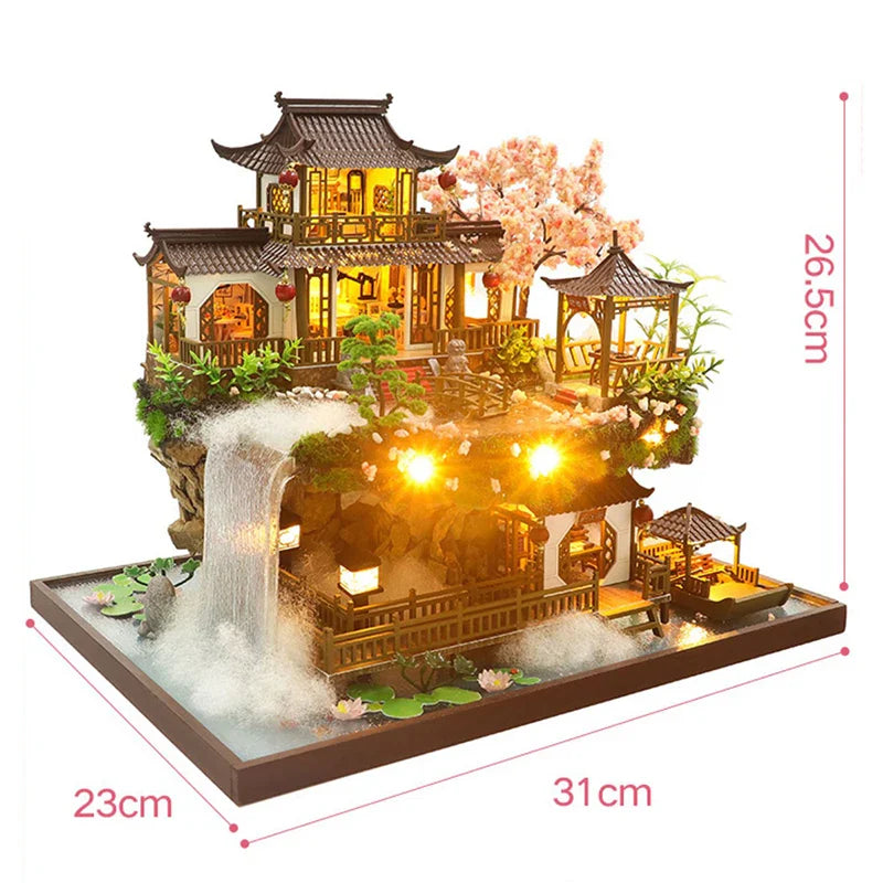 DIY Wooden Chinese Ancient Casa Miniature Building Kit