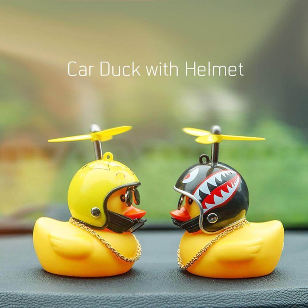 3pcs Mission Serious Car Duck with Helmet