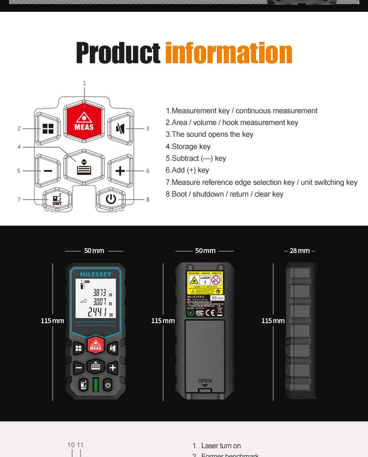 Electronic Laser Distance Range Measurer