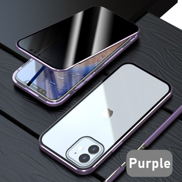 Magnetic Protective Anti-Spy iPhone Case