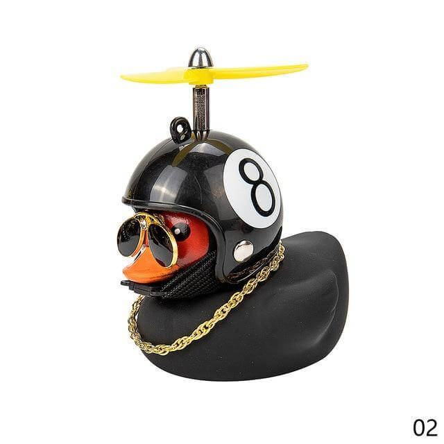 3pcs Mission Serious Car Duck with Helmet