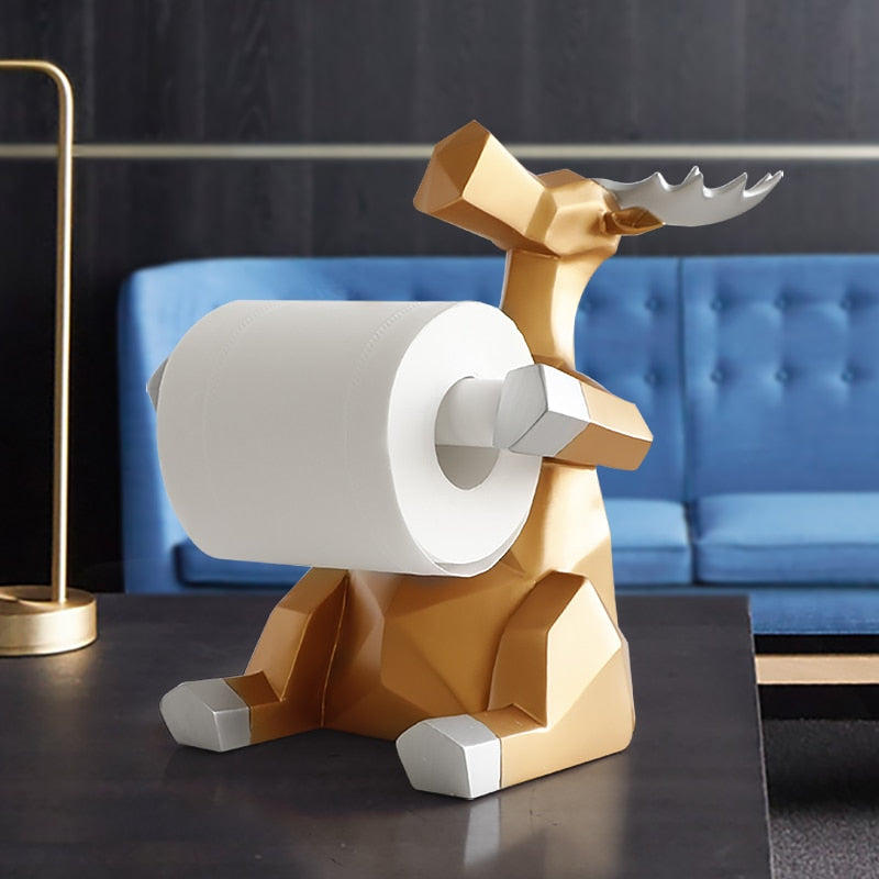 Happy Elephant Deer Toilet Paper Holder