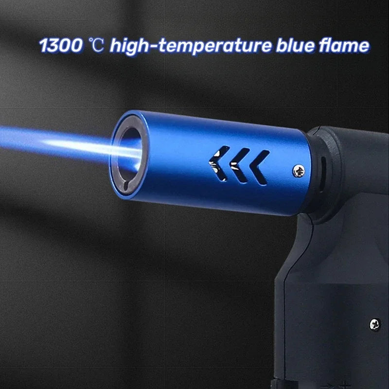 Direct Flame Outdoor Windproof Metal Butane Gas Lighter