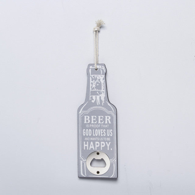 Retro Wood Bottle Opener