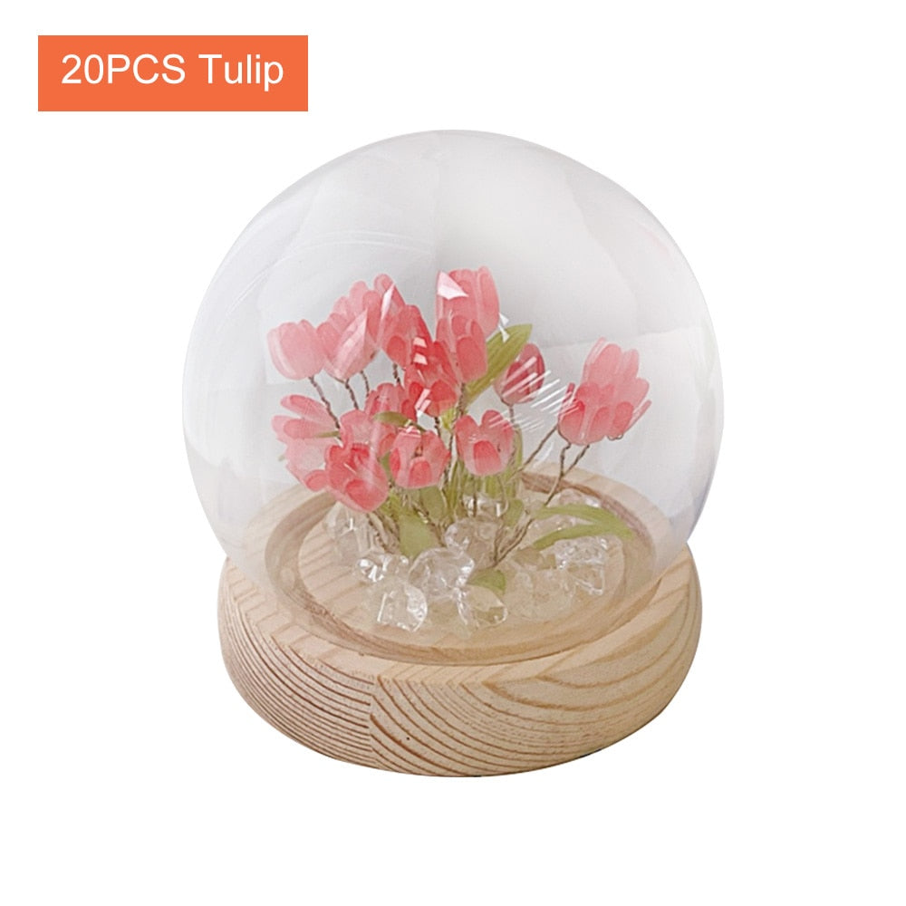 Shiny Tulip Handmade Night Lamp