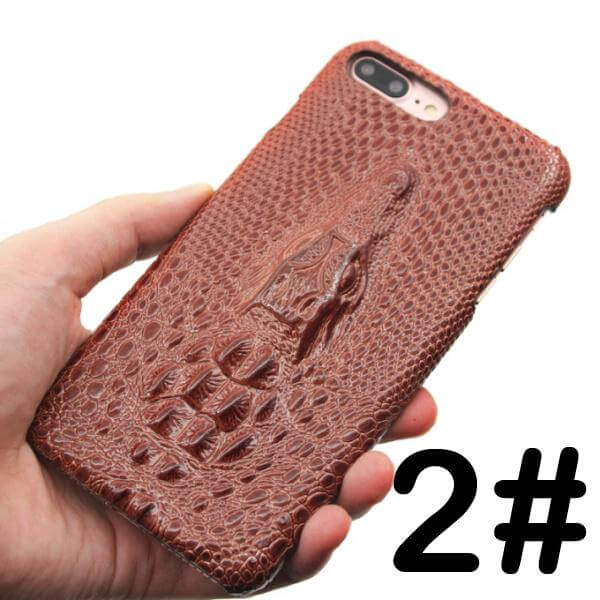 3D Crocodile Retro Hard Shell Cover Case for Iphone Models