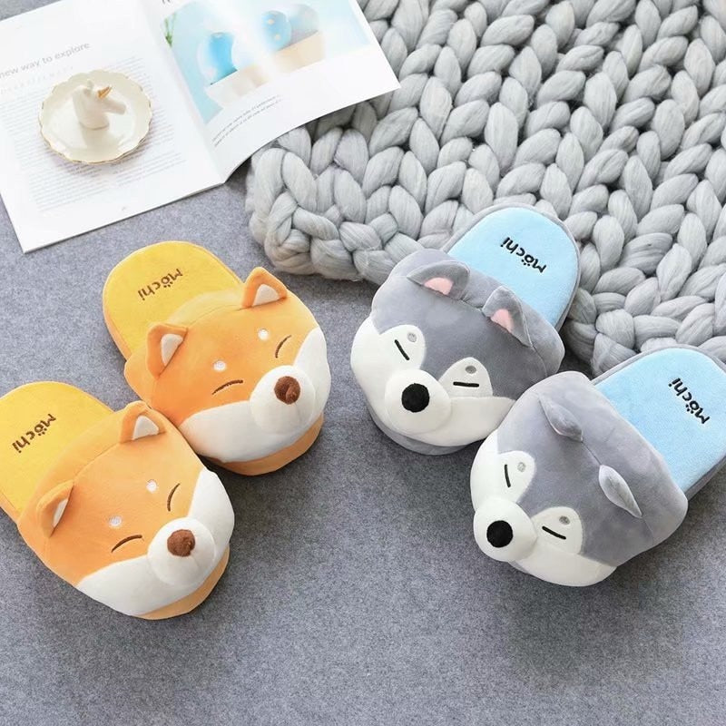 Cute Cartoon Puppy Cozy Indoor Slippers