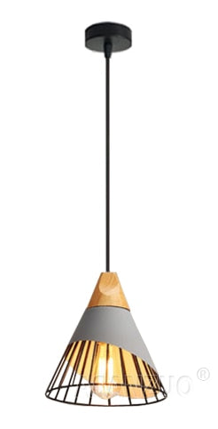 Modern Wooden Cone Pendant Lights