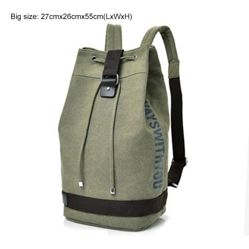 Nomad Friendly Canvas Bucket Bag Backpack