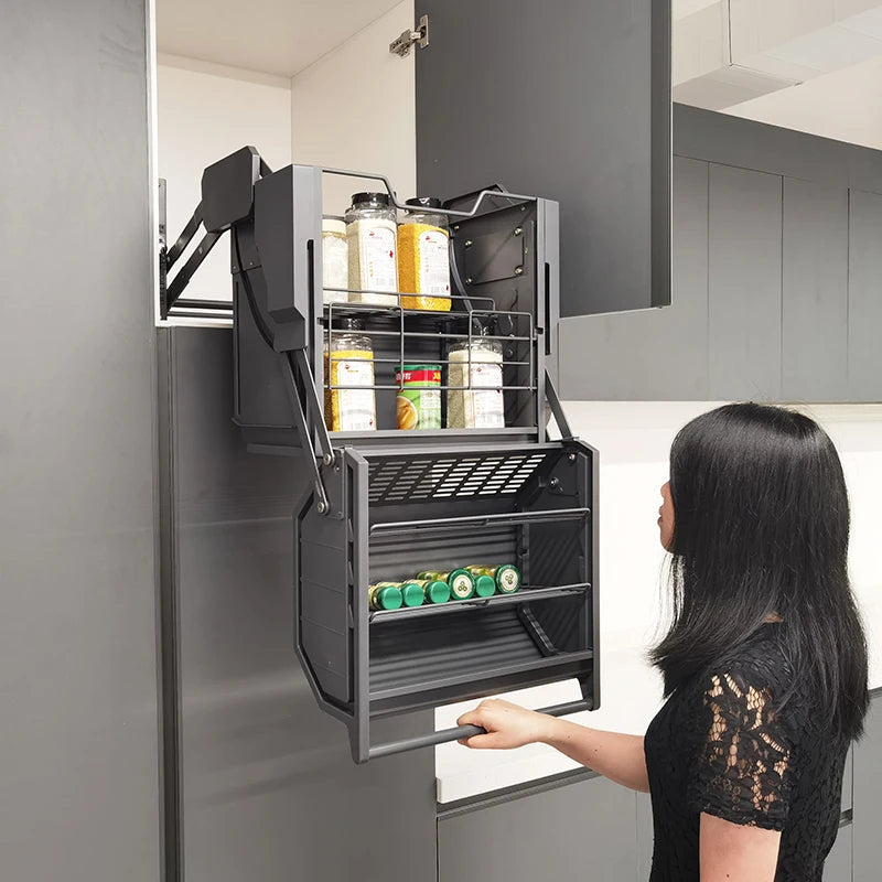 Pull-Down Easy Organizer Kitchen Storage Shelf