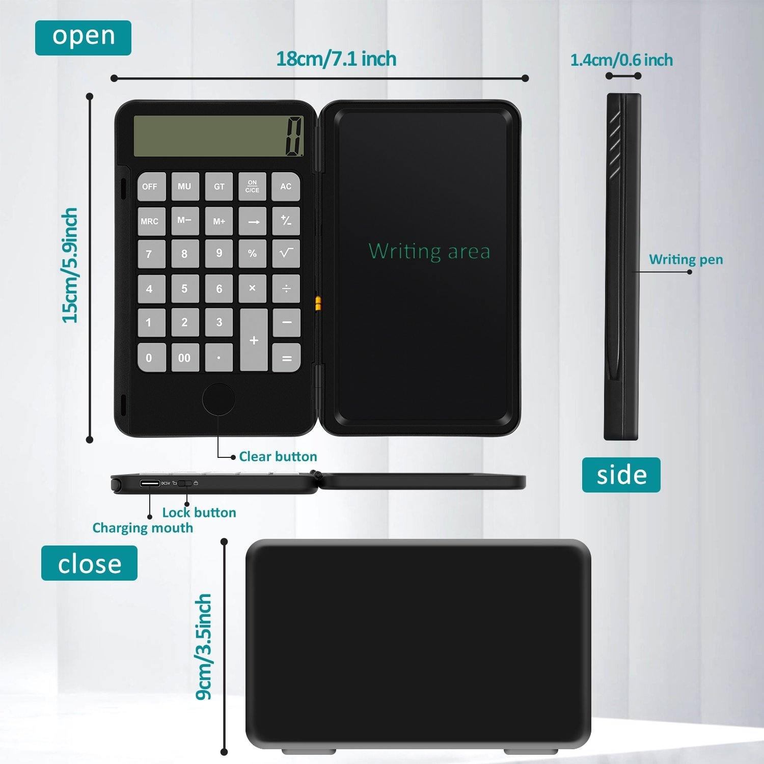 USB Rechargeable Digital Notepad Calculator