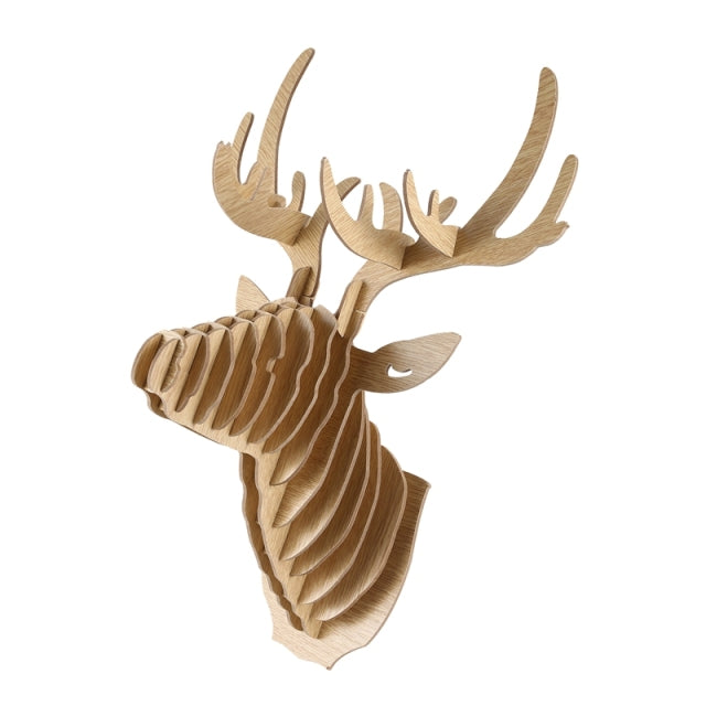 3D Puzzle Wooden Hanging Deer Head