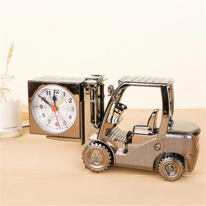 Retro Forklift Unique Digital Clock