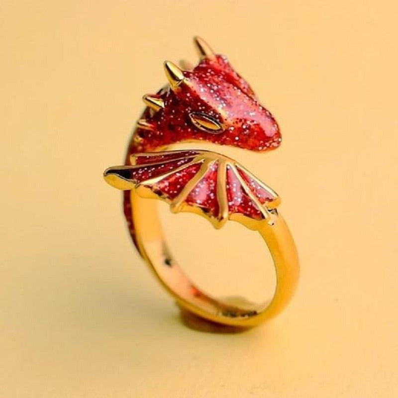 Dragon Inspired Adjustable Colorful Ring