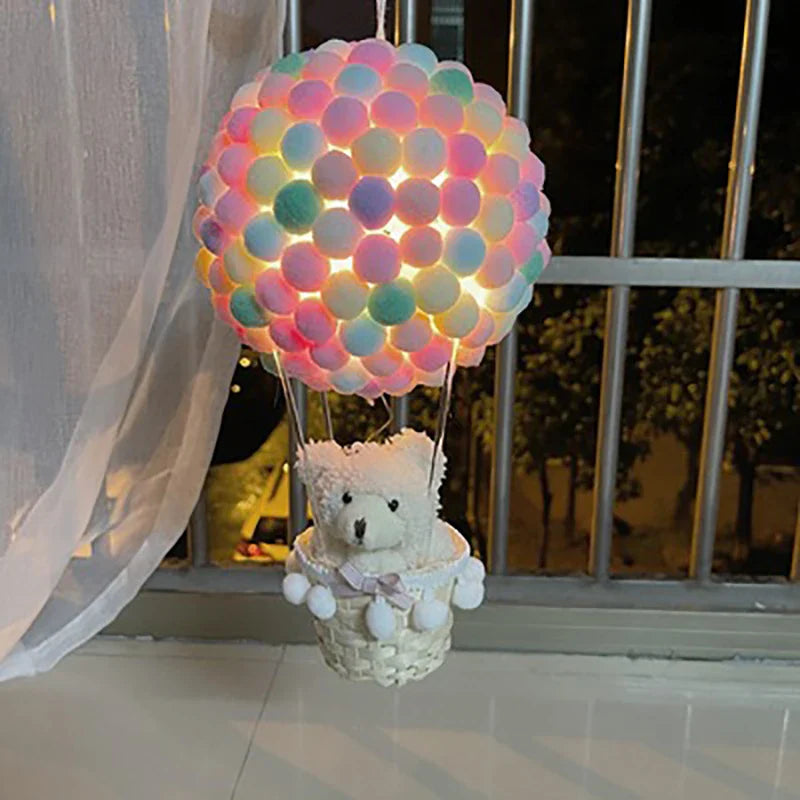 DIY Hot Air Balloon-Shape Flying Animals Night Lamp