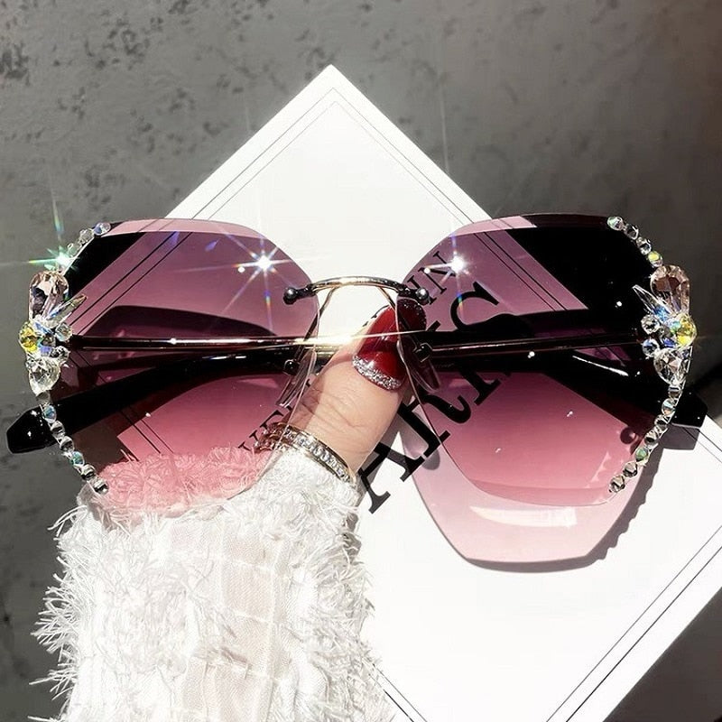 Fancy Women Rhinestone Sunglasses