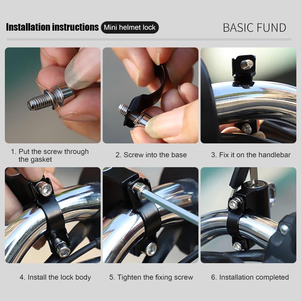 Waterproof Bike Helmet Lock