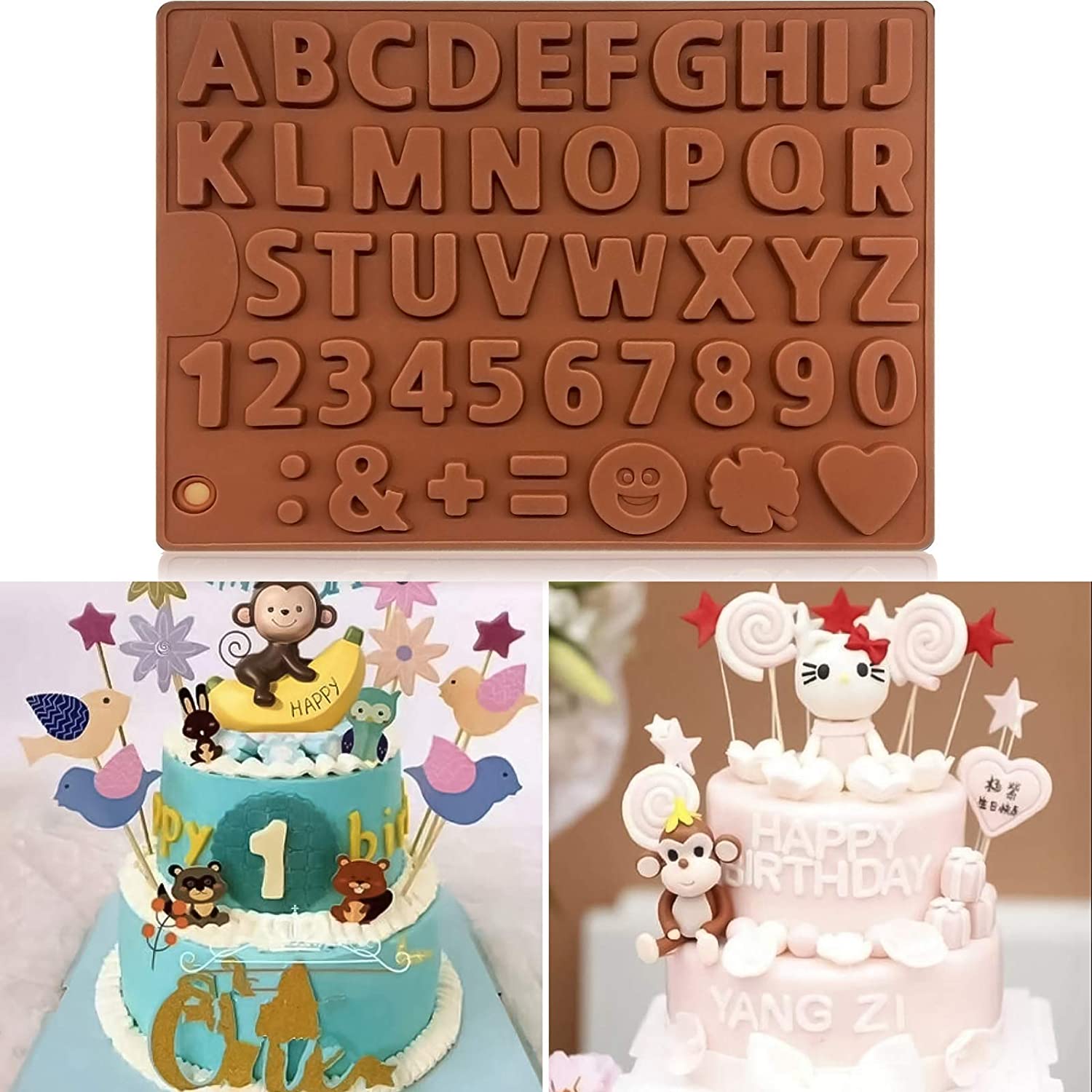 3D Alphabet Silicone DIY Chocolate Mold