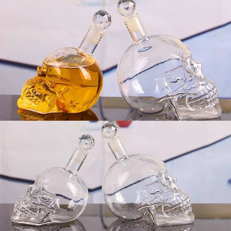 Creative Crystal Skull Bottle Decanter