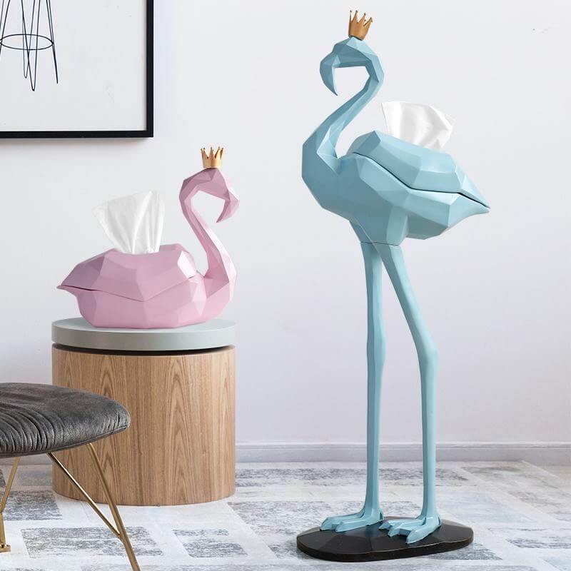 Flamingo Decorations Tissue Box